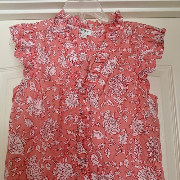 J Crew Ruffle Button Blouse - Picture 8 of 8